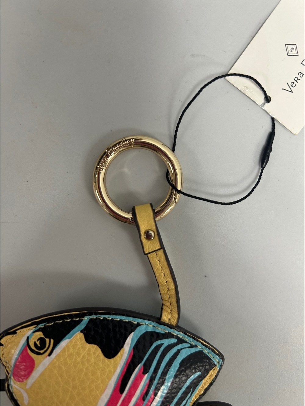 Vera Bradley Something's Fishy Bag Charm Keychain - Picture 4 of 6